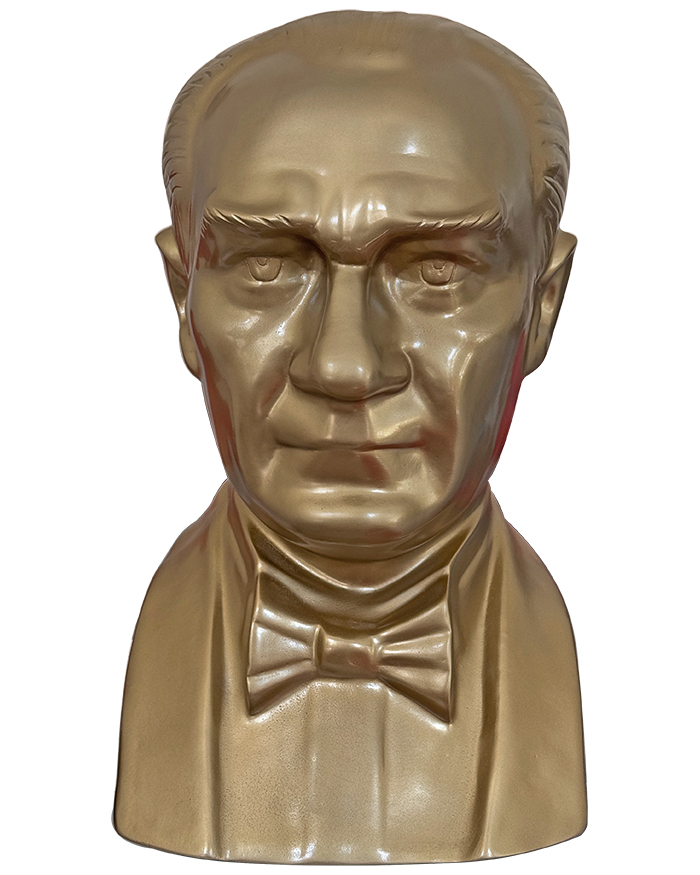 60 cm Fiberglass Klasik Atatürk Büstü 60 cm Fiberglass Klasik Atatürk Büstü