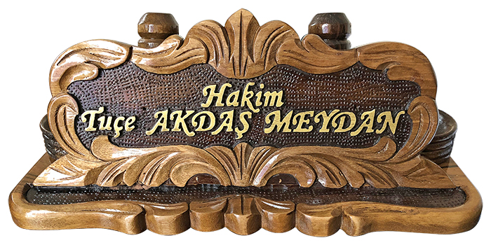 MB03 Ceviz El i Oyma zel Ahap Masa simlii