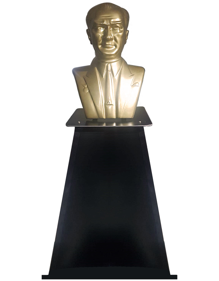 60 cm Fiberglass Atatürk Büstü - FGAB60K 60 cm Fiberglass Atatürk Büstü - FGAB60K