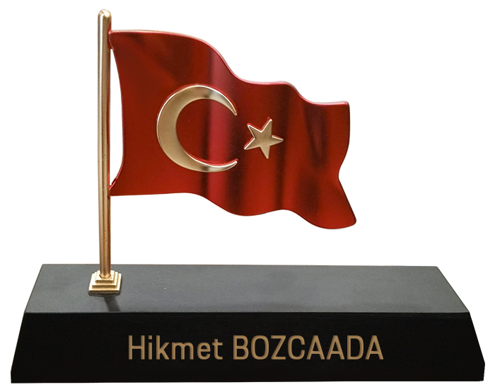 MVIP02 Vip Dalgalanan Türk Bayraklı Masa İsimliği MVIP02 Vip Dalgalanan Türk Bayraklı Masa İsimliği