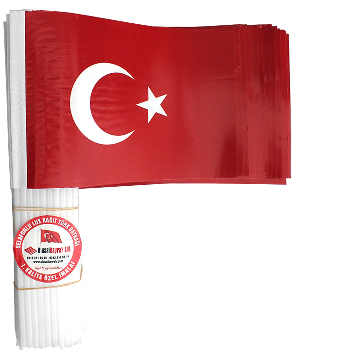 Kağıt Türk Bayrağı - Plastik Sopalı Kağıt Türk Bayrağı Ölçüleri - KAĞIT BAYRAK Kağıt Türk Bayrağı - Plastik Sopalı Kağıt Türk Bayrağı Ölçüleri - KAĞIT BAYRAK
