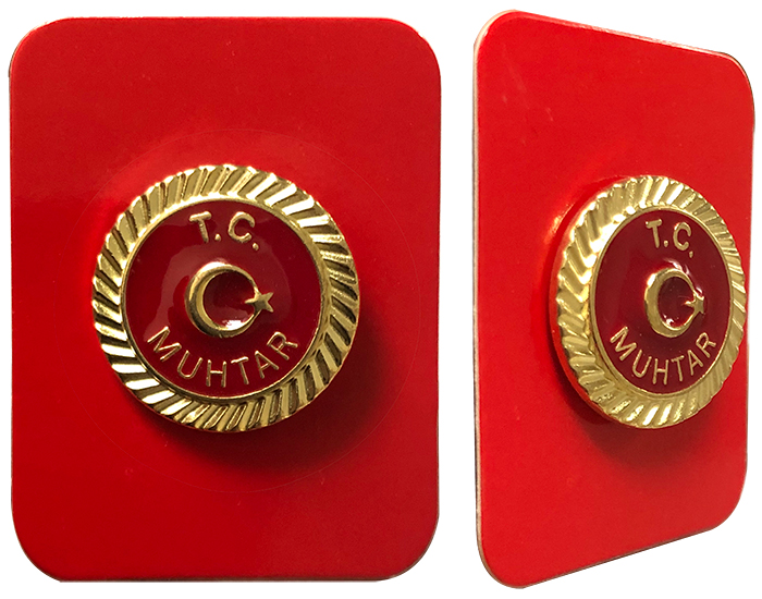 Muhtar Rozeti - Muhtarlık Rozeti - MR3 Muhtar Rozeti - Muhtarlık Rozeti - MR3