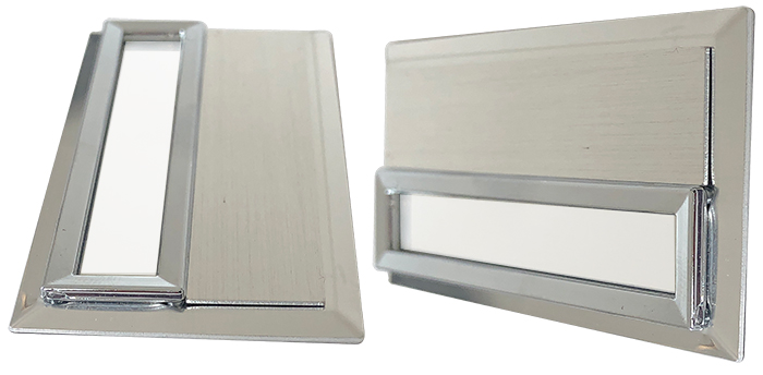 MYK06 Pencereli Metal Yaka İsimliği MYK06 Pencereli Metal Yaka İsimliği