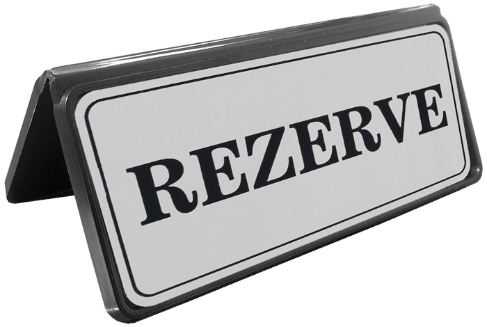 PVCR1 Plastik Rezerve Yazısı ve Altlığı PVCR1 Plastik Rezerve Yazısı ve Altlığı