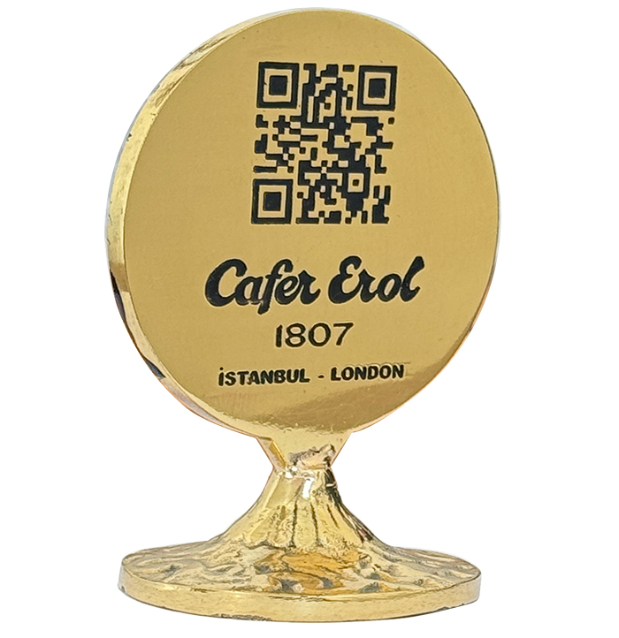 PMN10 Pirinç Masa Üstü Numaralık ve QR Code PMN10 Pirinç Masa Üstü Numaralık ve QR Code
