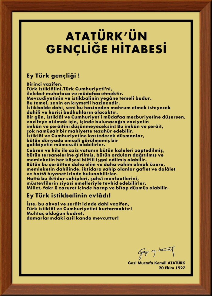 Pirinç Gençliğe Hitabe Pirinç Gençliğe Hitabe