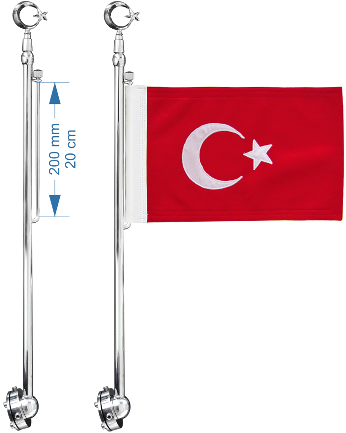 Takmatik Otofors Direği - Makam Arabası İçin Bayrak Direği Takmatik Otofors Direği - Makam Arabası İçin Bayrak Direği