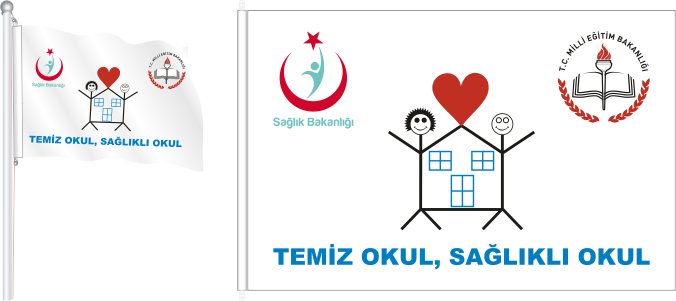 YEN� - MEB Beyaz Bayrak - Temiz Okul Sa�l�kl� Okul Bayrak ve Flamas�