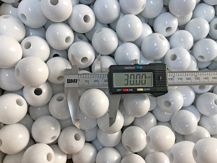30 mm Beyaz Bayrak Dire�i ��in Boncuk - BDB0030