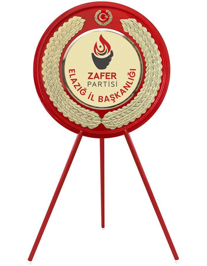 Zafer Partisi Metal Tören Çelengi Zafer Partisi Metal Tören Çelengi