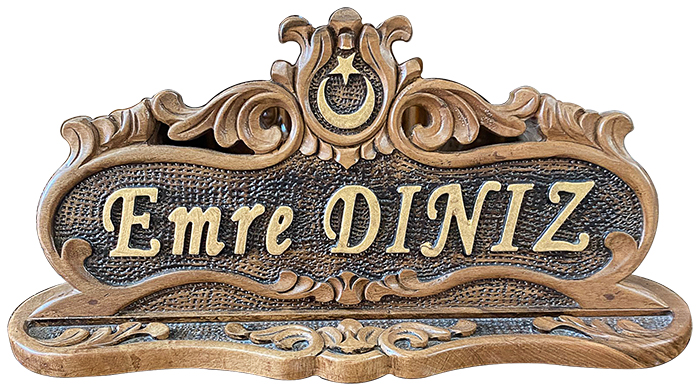 MB04 Ceviz El i Oyma zel Ahap Masa simlii