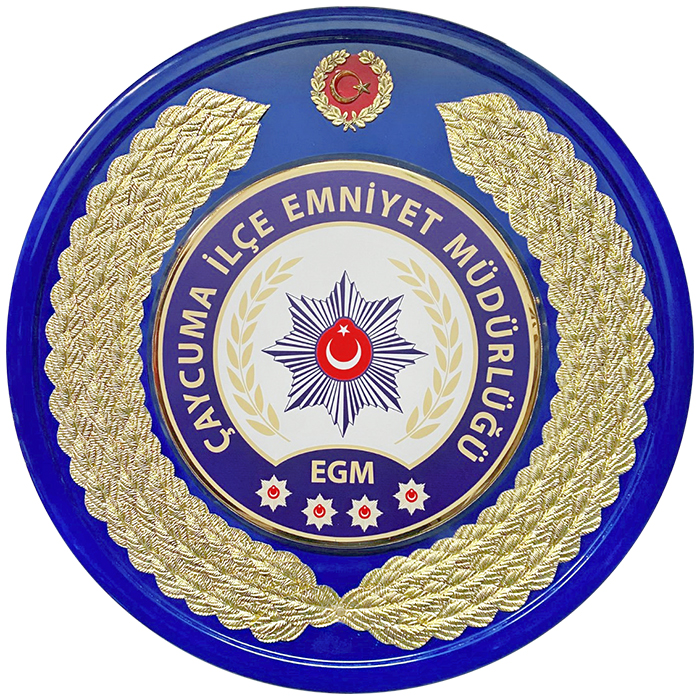 İlçe Emniyet Müdürlüğü Metal Tören Çelengi - Polis Çelengi İlçe Emniyet Müdürlüğü Metal Tören Çelengi - Polis Çelengi