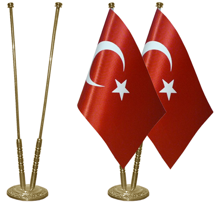 Pirin� �kili Masa Bayrak Dire�i - Standart D�k�m